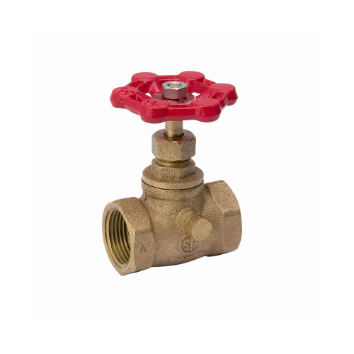 Stop and Waste Valve, 3/4 in Connection, FPT x FPT, 125 psi Pressure, Brass Body