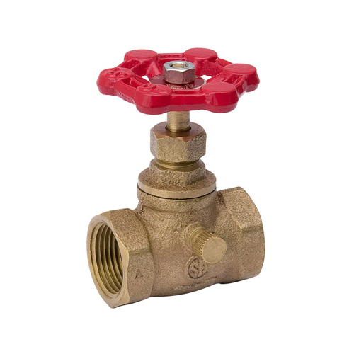 Southland 105-103NL Stop and Waste Valve, 1/2 in Connection, FPT x FPT, 125 psi Pressure, Brass Body