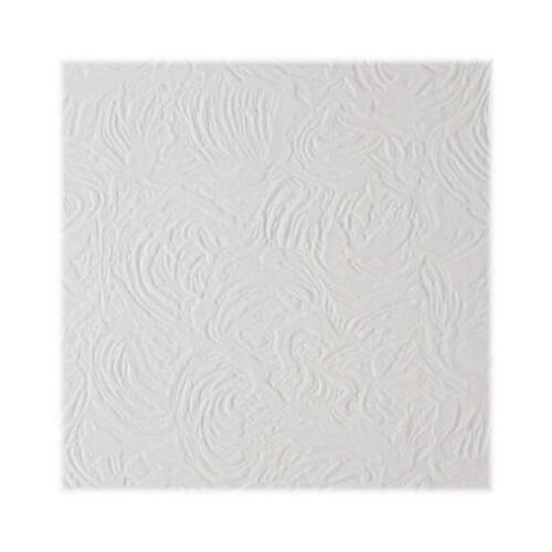 USG 824270-XCP32 Ceiling Tile Orleans 12" L X 12" W 0.5" Staple White - pack of 32