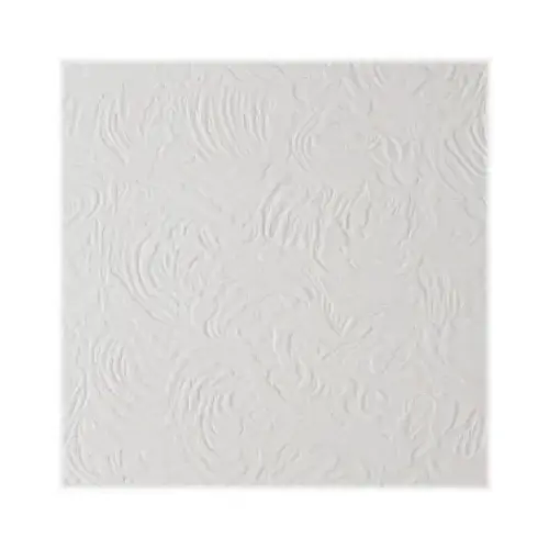 USG 824270 Ceiling Tile Orleans 12" L X 12" W 0.5" Staple White