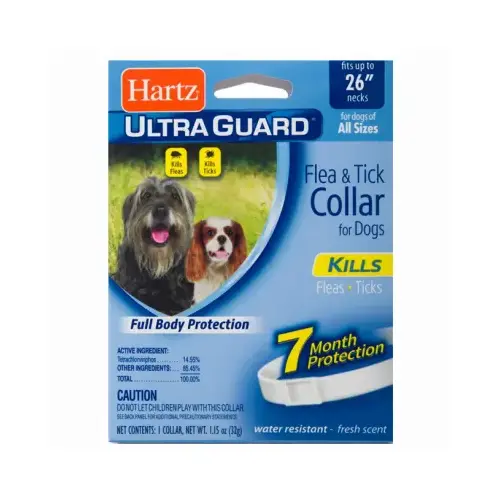 Hartz 32700811693 UltraGuard Water Resistant Flea & Tick Collar For Large Dogs