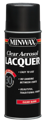 Minwax 152000000 Brushing Lacquer, Gloss, Liquid, Clear, 12 oz, Aerosol Can