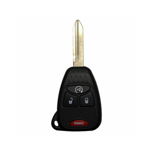 FOB Key Blank Self Programmable Remote Automotive ULK015 Double For Jeep Black