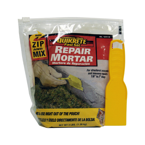 Repair Mortar, Brown/Gray, Granular, 3 lb Pouch