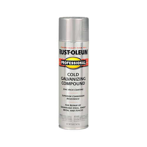 PROFESSIONAL Galvanizing Compound Spray Paint, Bright Gray, 20 oz