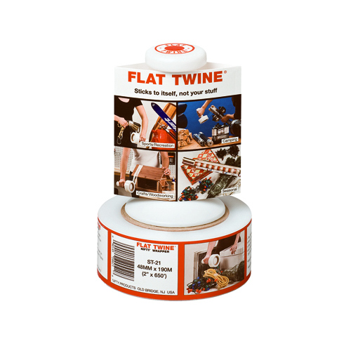Flat Twine FST216 Stretch Film, 650 ft L, 2 in W, Clear