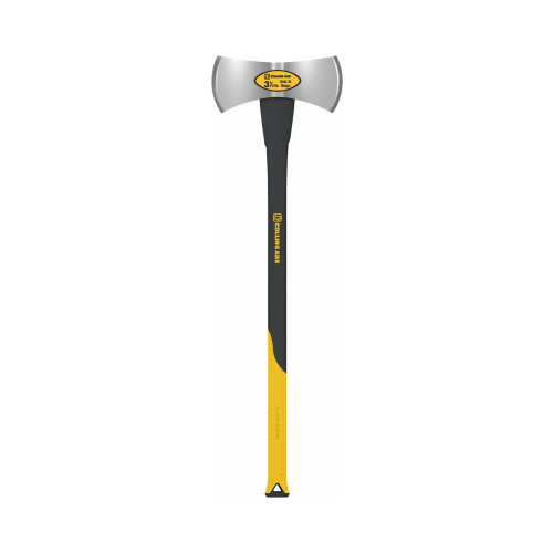 Axe 3.5 lb Double Bit Michigan 35" Fiberglass Handle Black/Yellow