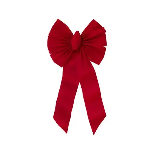 Gift Bow, 14 x 28 in, Velvet, Red - pack of 36