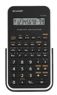 Sharp EL501X2 EL501XBGR Scientific Calculator, Battery, 10 Display, LCD Display, Black/Green