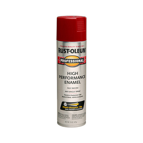 High Performance Enamel Spray Paint, Gloss, Regal Red, 15 oz, Aerosol Can - pack of 6