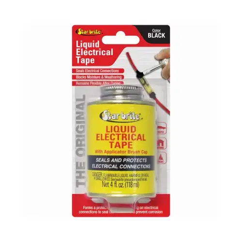 Star Brite 084104B Liquid Electric Tape, Waterproof, 4-oz.