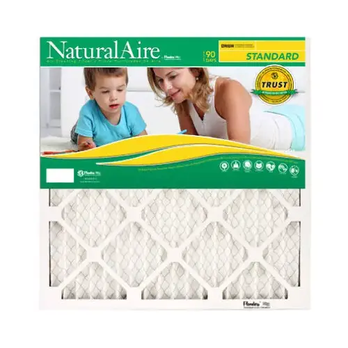 Air Filter NaturalAire 14" W X 25" H X 1" D Synthetic 8 MERV Pleated - pack of 12