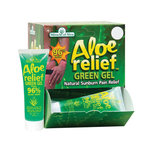 Miracle of Aloe 01751-XCP12 Aloe Gel Aloe Relief 1 oz - pack of 12