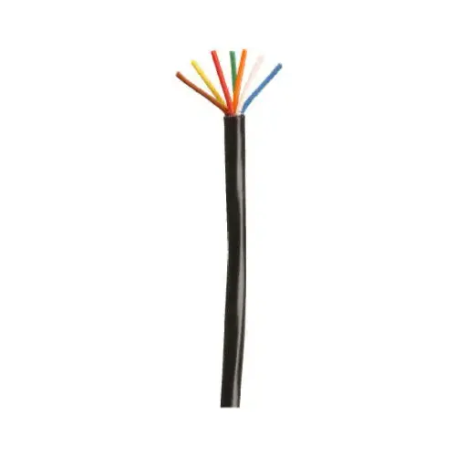 Barogation Sprinkler Cable, 18 AWG Wire, 7 -Conductor, Thermoplastic Insulation, 30 V Black