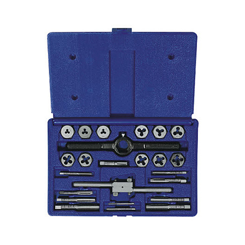 POWER-GRIP Tap and Die Set, 24-Piece, HCS