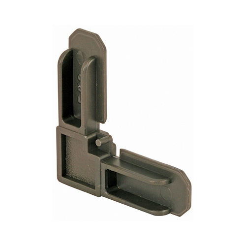 Screen Frame Corner, 6-1/4 in L, Plastic Bronze