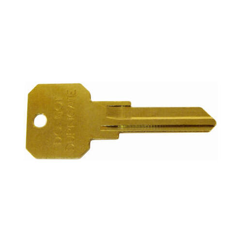 KW1 DND 5-PIN KEY BLANK BR 5-PIN NEUTER BOW KEY BLANK INCISED DO NOT DUPLICATE KW1 KEY WAY BRASS - pack of 50