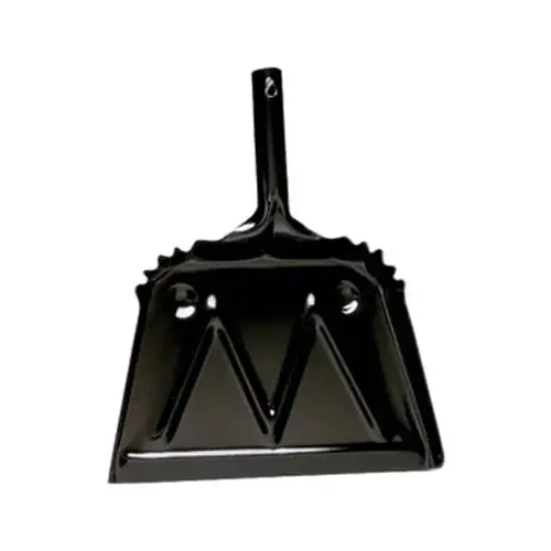 IMPACT 4212-90 Heavy Duty Dust Pan, Black, Metal, 12 In.