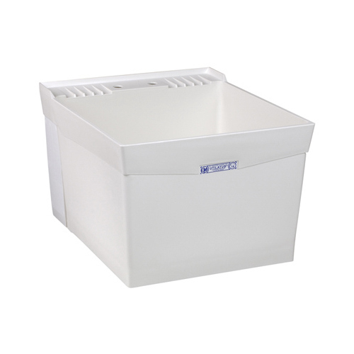 Mustee 19W Utilatub 20 in. x 24 in. Structural Thermoplastic Wall-Mount Utility Tub in White