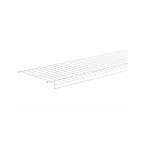 SuperSlide Wire Shelf, 120 lb, 1-Level, 12 in L, 144 in W, Steel, White