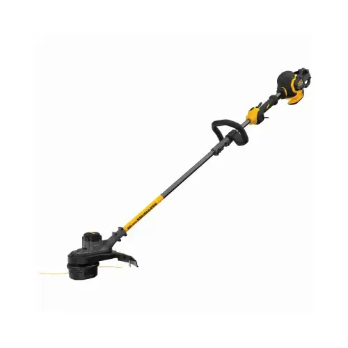 FLEXVOLT Cordless String Trimmer, 3 Ah, 60 V Battery, Lithium-Ion Battery, 0.095 in Dia Line Black/Yellow