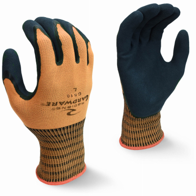 Radians C510S 13ga Sm Gradware Orange Nylon Dbl Coated Gloves Pair