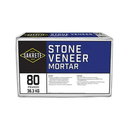 OLDCASTLE ARCHITECTURAL 65303105 65303105 Sakrete 80# Stone Veneer Mortar 65303105