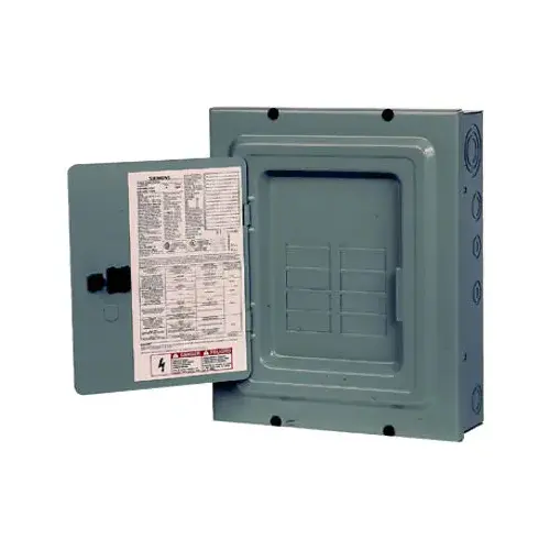 Murray E Load Center, 125 A, 8 -Space, 16 -Circuit, Main Lug, NEMA 1 Enclosure, Gray