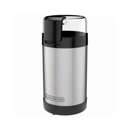 Black & Decker CBG110S CBG100 Electric Coffee Grinder, Stainless Steel, Silver