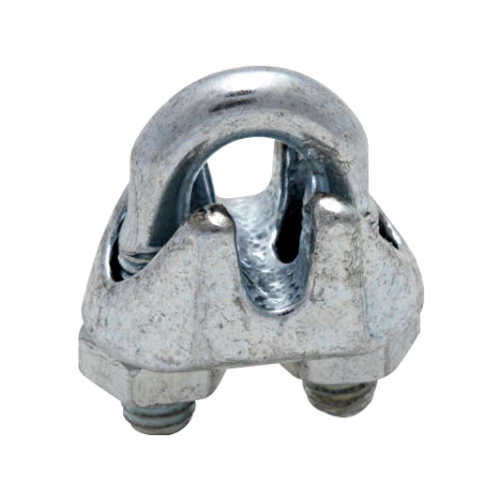 4230BC Series Wire Cable Clamp, 1/4 in Dia Cable, 1-1/4 in L, Malleable Iron