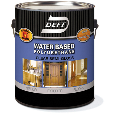 Deft DFT258/01 Waterborne Wood Finish Semi-Gloss Clear Water-Based 1 gal Clear