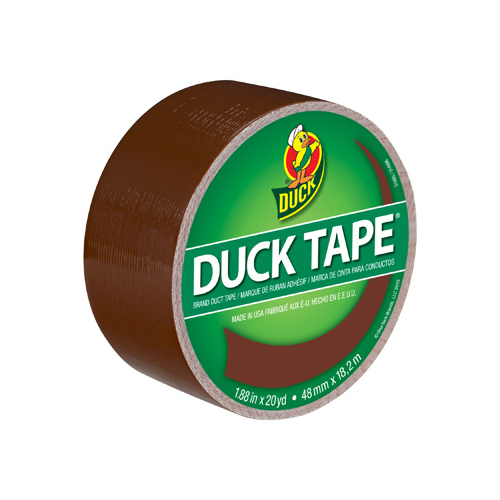 DUCK 1304965 Duct Tape 1.88" W X 20 yd L Brown Solid Brown