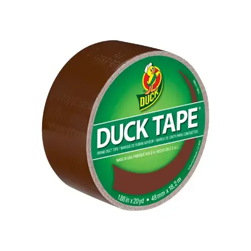 DUCK 1304965 Duck Tape 1.88 In. x 20 Yd. Colored Duct Tape, Brown