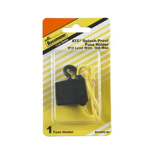 Fuse Holder with Cover 30 amps ATC Black Black - pack of 5