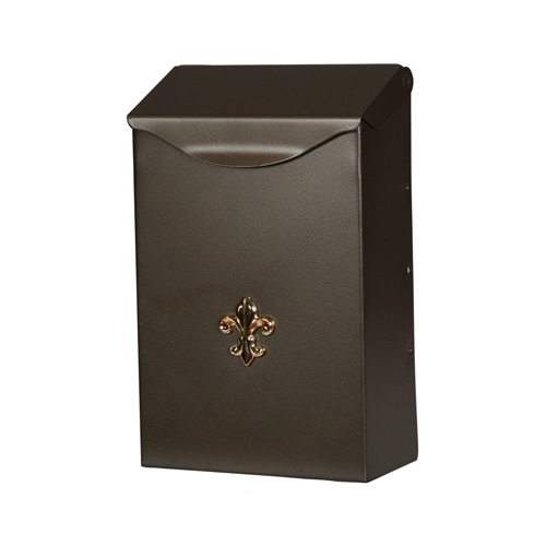 Mailbox Gibraltar es City Classic Galvanized Steel Wall Mount Venetian Bronze Powder Coated