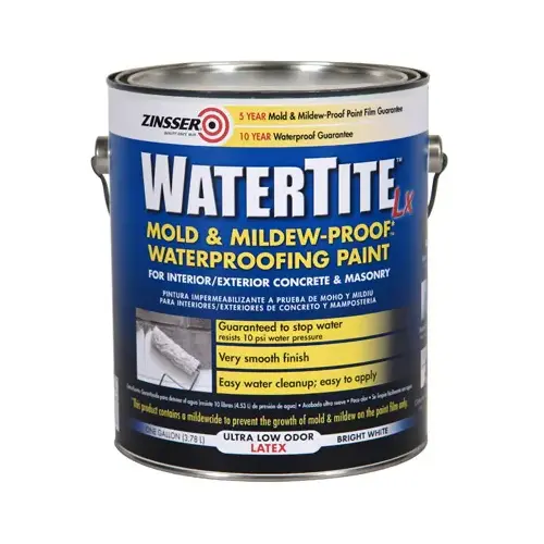 Waterproofing Paint WaterTite White Smooth 1 gal White