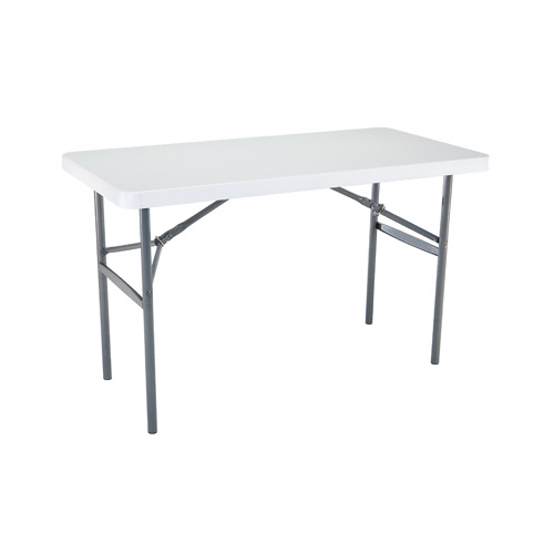 Living Accents TA2448B Folding Table 24" W X 48" L Rectangular White