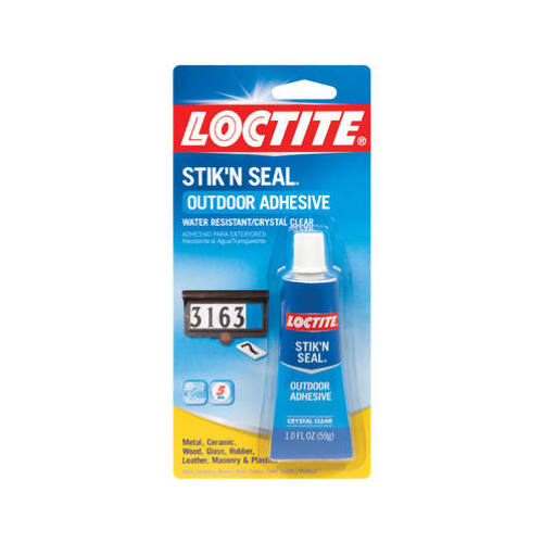 Loctite 1716815 Adhesive Stik'N Seal High Strength Glue 1 oz Crystal Clear