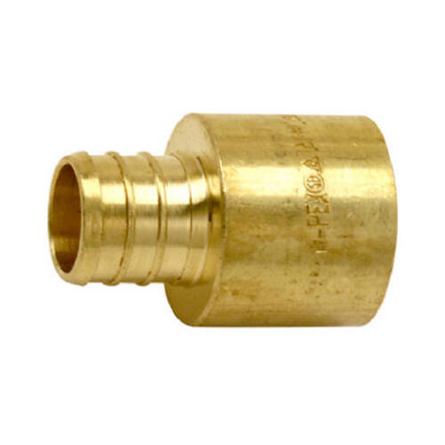 Sweat Adapter, Lead-Free Brass, 3/4 Barb Insert x 3/4-In. FP  pack of 10