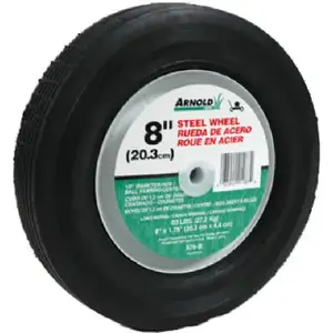 Arnold 1.75 in. W X 8 in. D Steel Lawn Mower Replacement Wheel 60 lb