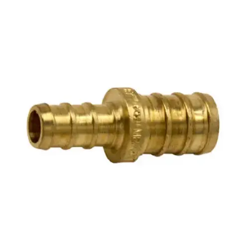 Lead-Free Insert 3/8 In. Barb x 1/2 In. Barb Brass PEX Coupling