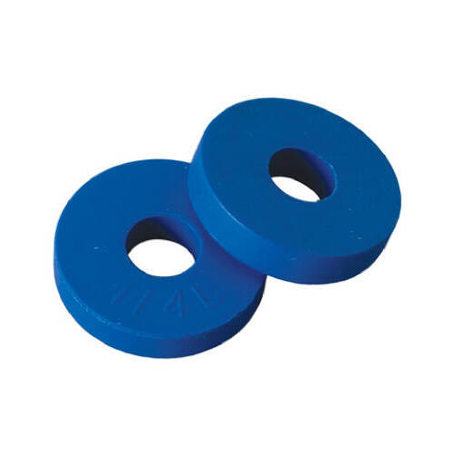 Flat Bibb Washer 1/2" D Rubber Blu - 2 per pack x5 packs