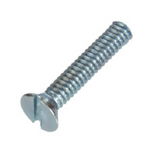 Machine Screws, Slotted Round Head, Zinc-Plated, 5-32 x 1-1/2-In - pack of 100