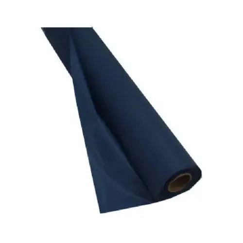 CREATIVE CONVERTING 011137 Plastic Table Cover Roll, Navy Blue, 40 In. x 100 Ft.