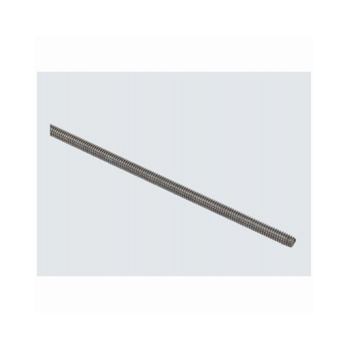 4002BC 1/4"-20 x 36" Stainless Steel Threaded Rod Coarse Threading Stainless Steel Finish