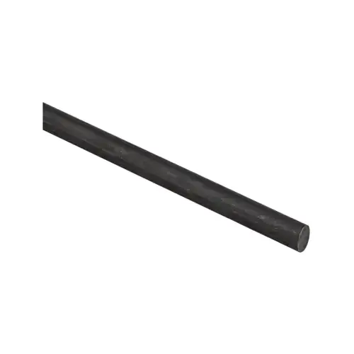 4054BC 1/2" x 36" Hot Rolled Smooth Rod Plain Steel Finish