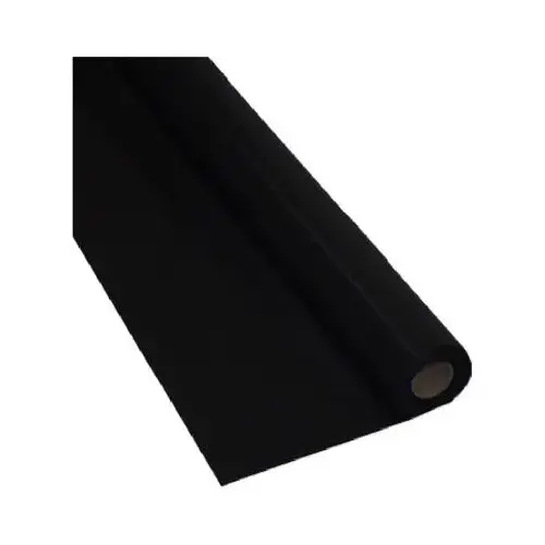 Plastic Table Cover Roll, Black, 40 In. x 100 Ft.