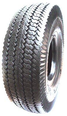 SUTONG TIRE RESOURCES INC CT1012 Wheelbarrow Tire, Sawtooth Tread, 4.10/3.50-6 In.