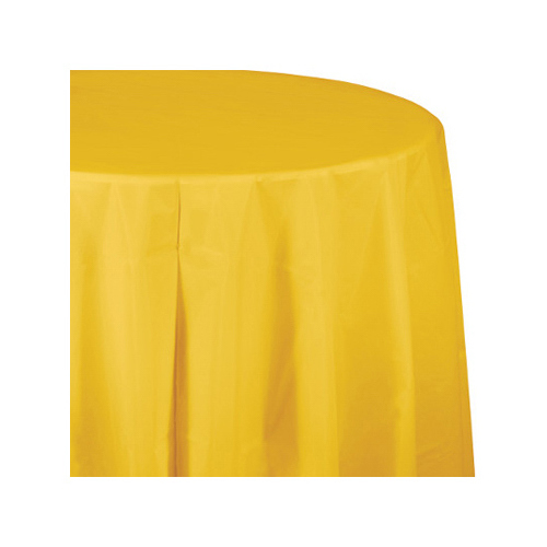 CREATIVE CONVERTING 703269 82" YEL RND Table Cover