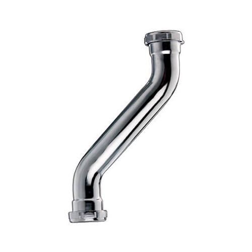 Keeney 1037K Double Offset Drain Trap, Chrome Plated, 22Ga., 11/4 x 1